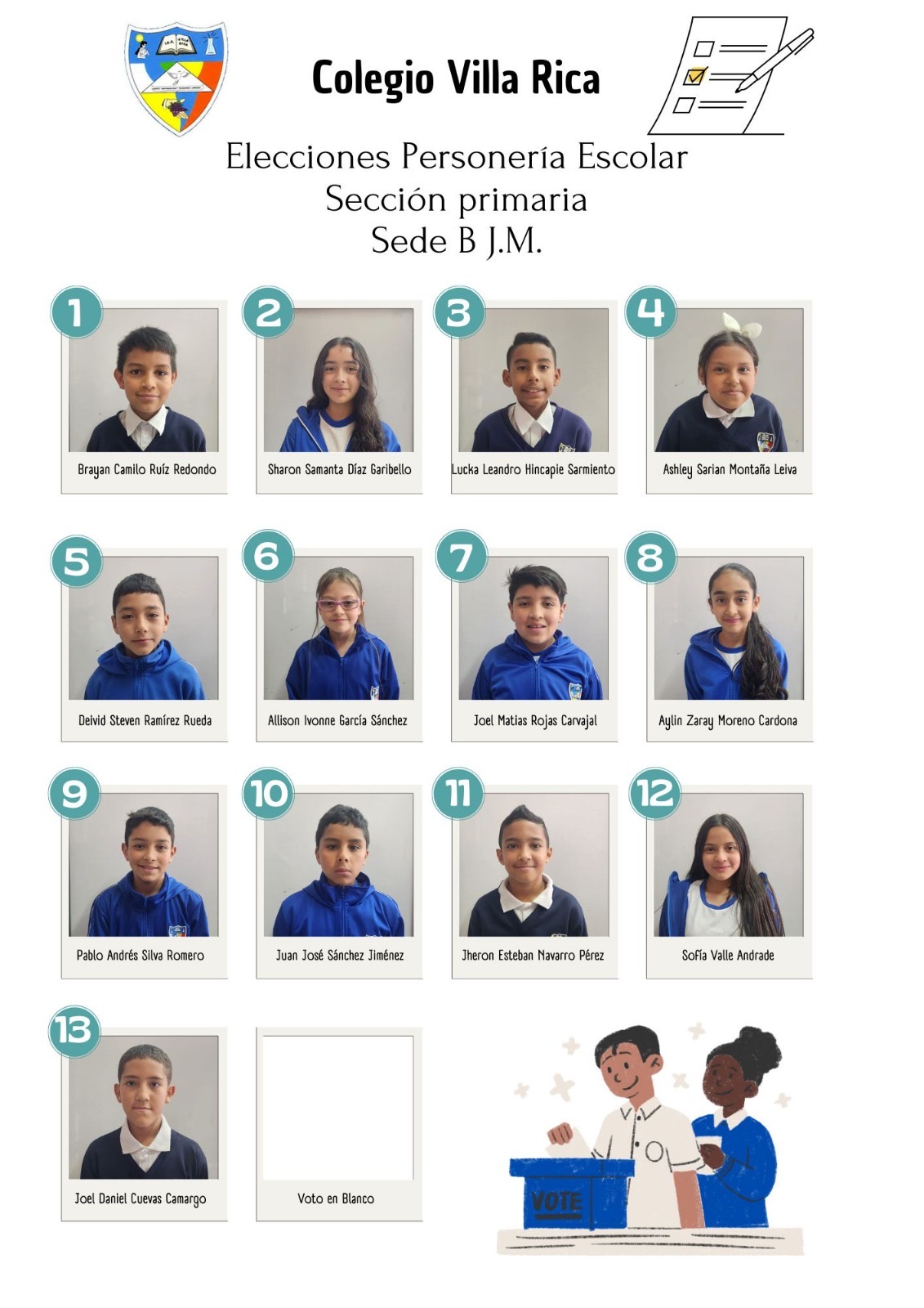 Tarjeton personerito mañana