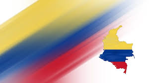 Mapa de Colombia, mapa de la bandera, fondo de colores nacionales | Foto  Premium