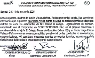 PRIMERA JORNADA PEDAGÓGICA 19 DE MARZO